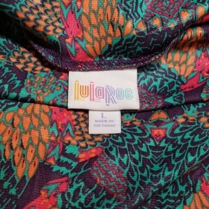 LuLaRoe Multicolor Abstract Skirt